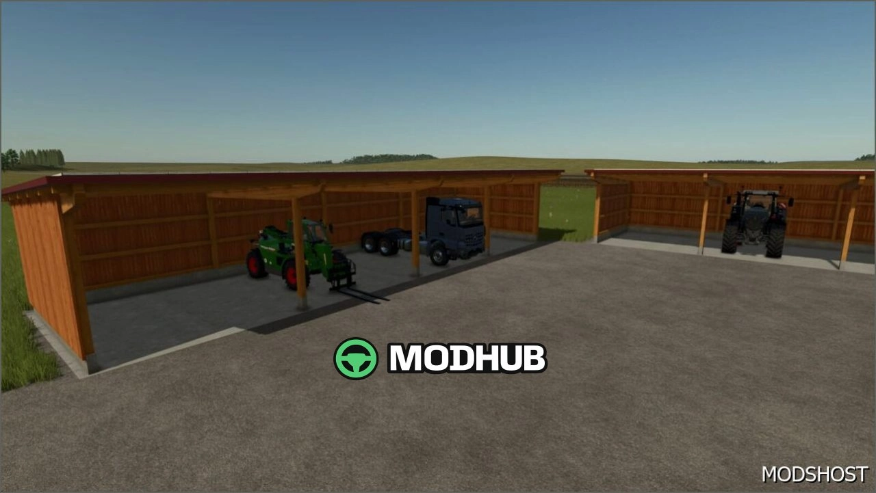 Дерев'яний сарай Höermann Agrarbau для Farming Simulator 25