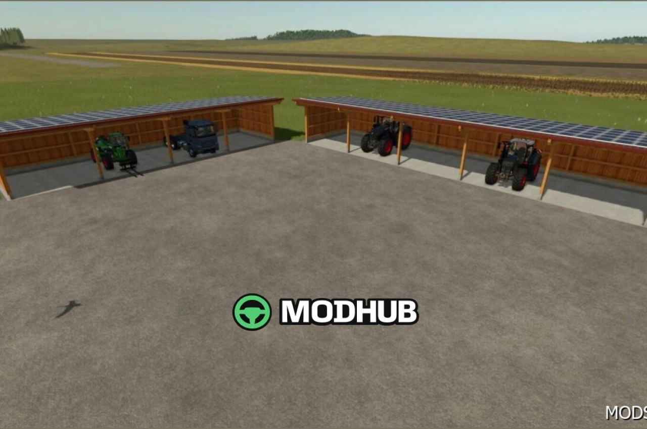 Дерев'яний сарай Höermann Agrarbau для Farming Simulator 25