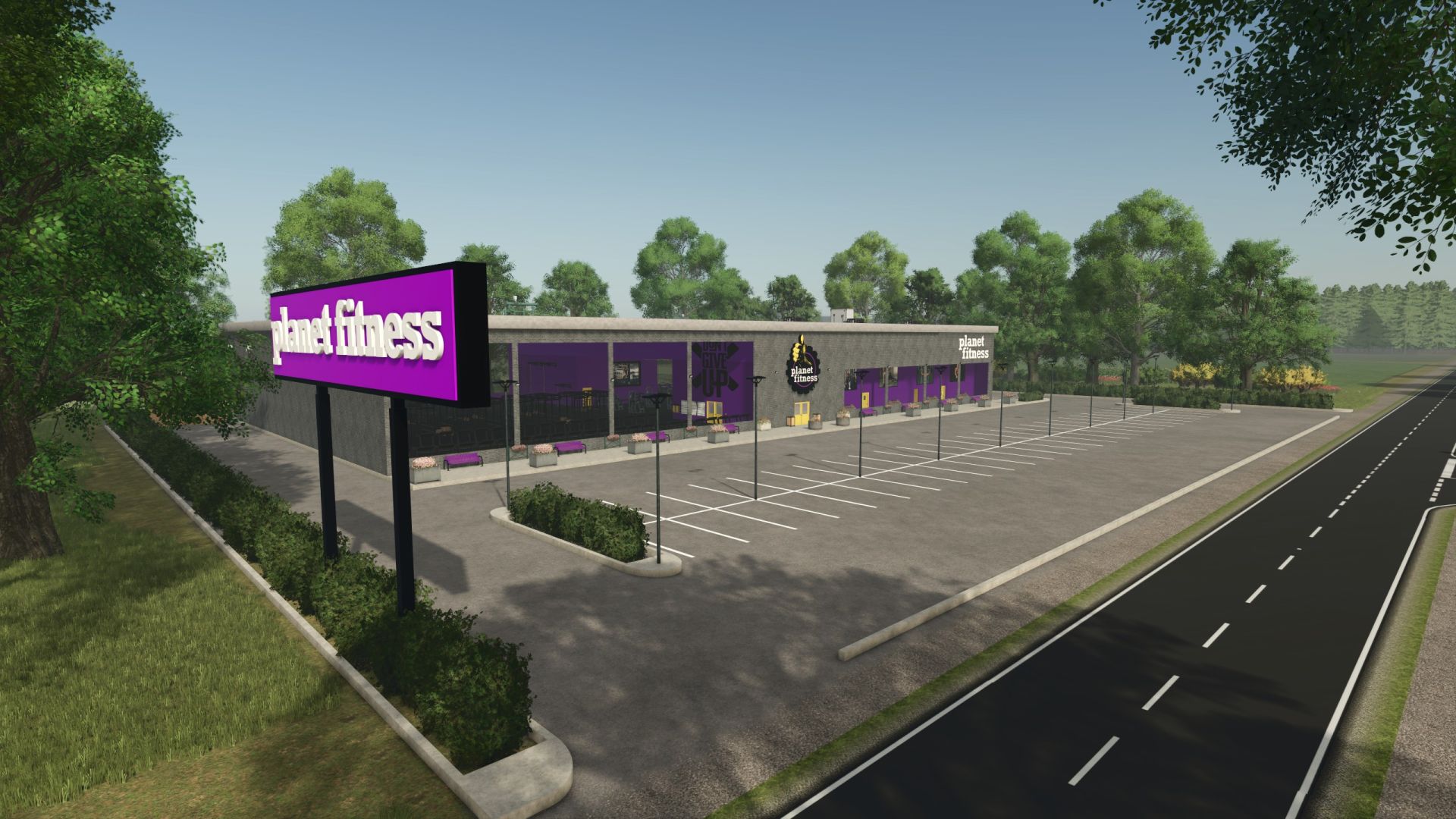 Мод Спортзал Planet Fitness для Farming Simulator 25