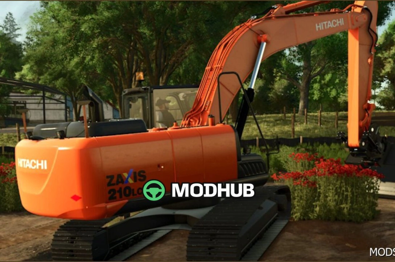 Екскаватор Hitachi ZX210 для Farming Simulator 25