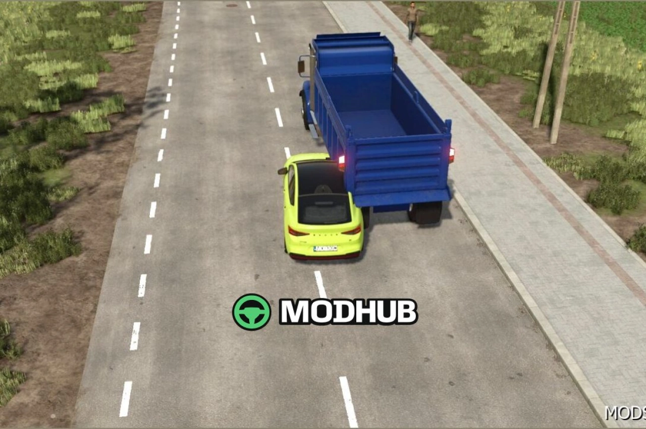 Мод відключення зіткнень з AI-трафіком для Farming Simulator 25