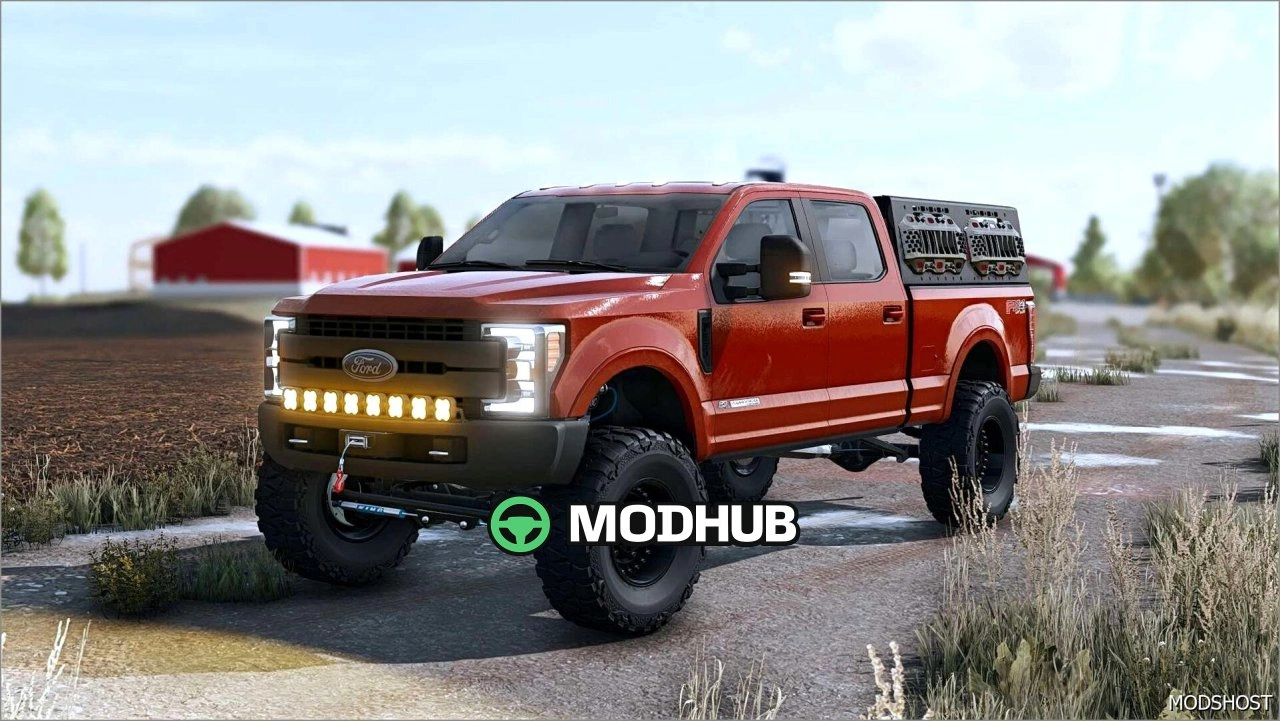Вантажівка 2019 Ford F350 V1.0.8.2 для Farming Simulator 25