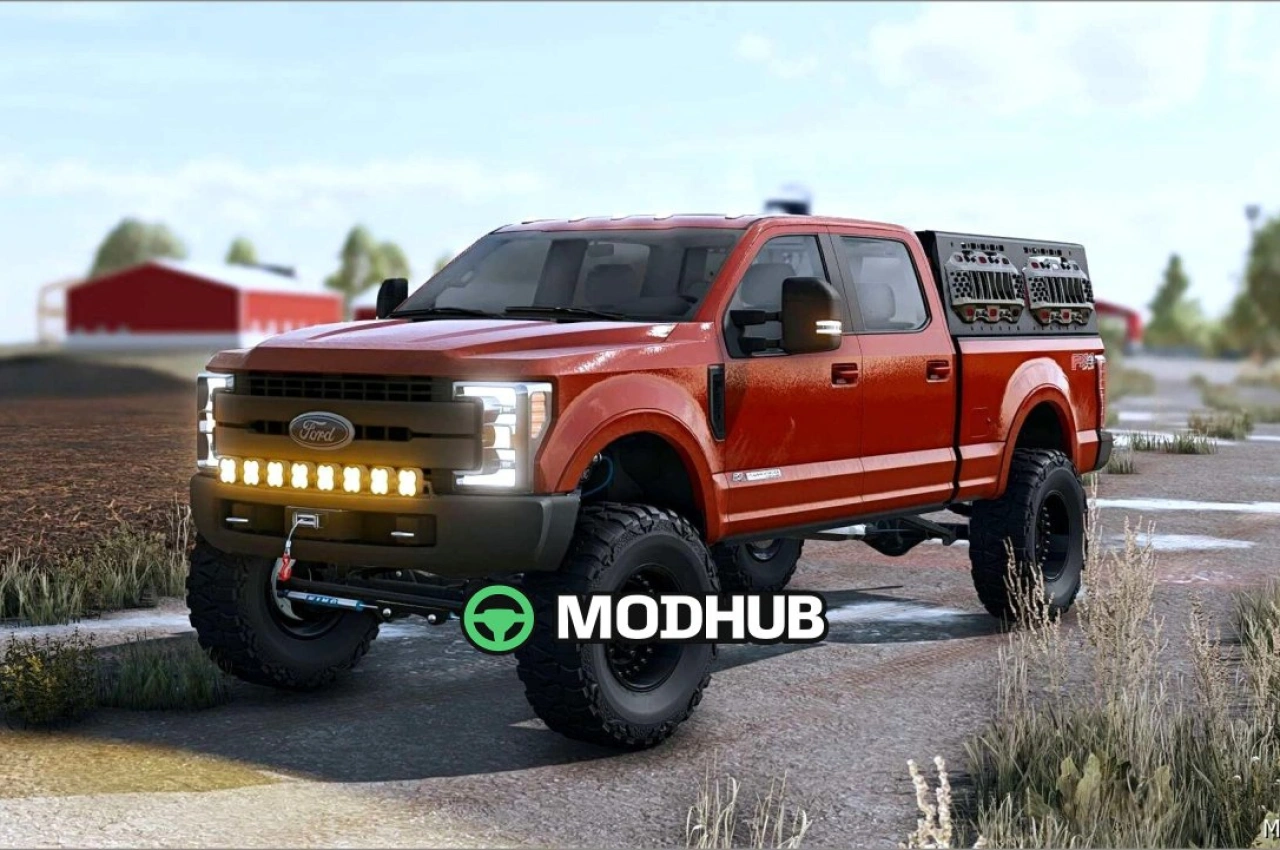Вантажівка 2019 Ford F350 V1.0.8.2 для Farming Simulator 25