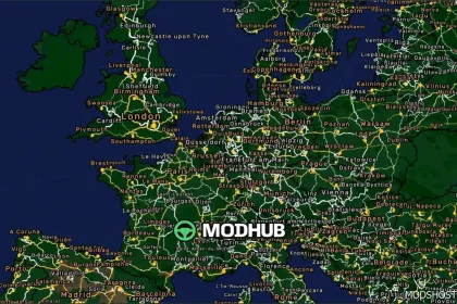 Global Background Map V2.7 for Euro Truck Simulator 2