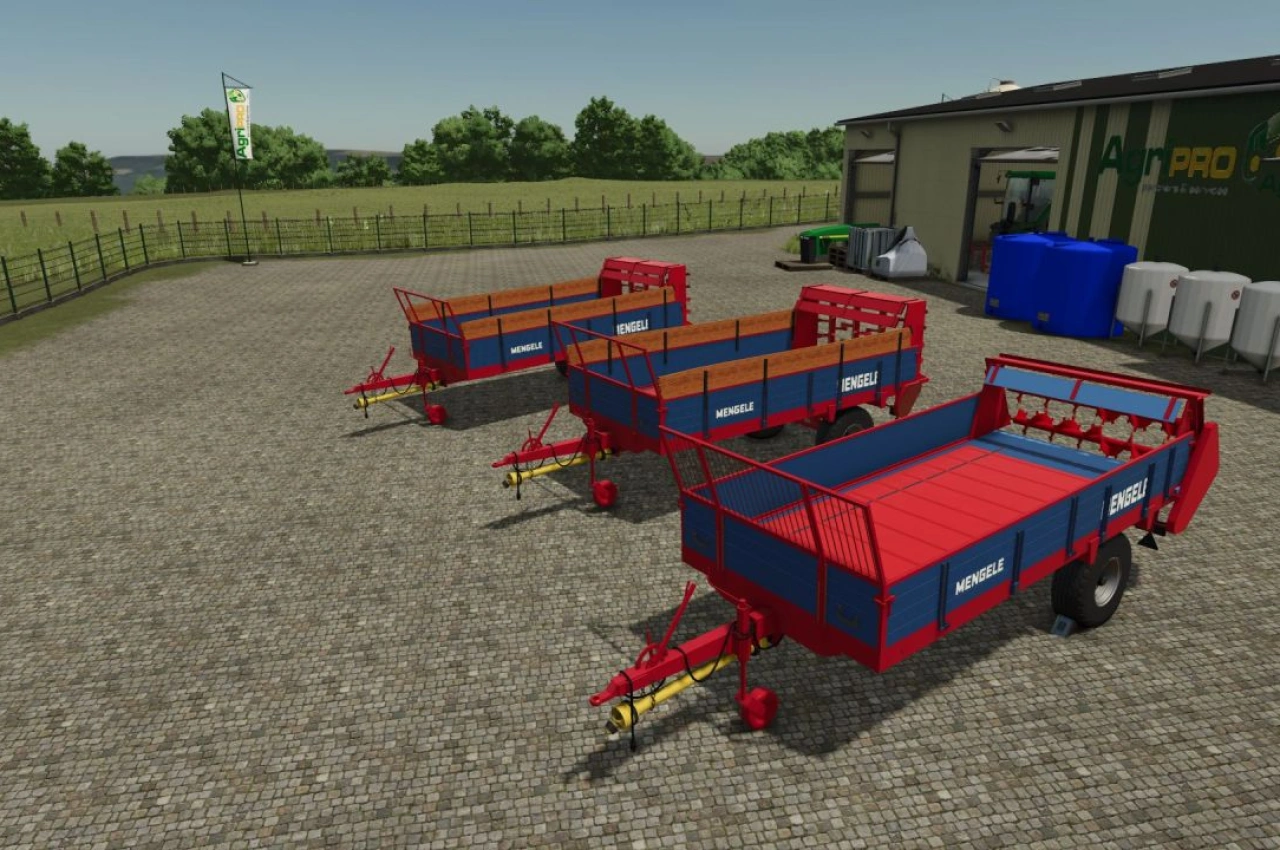 Розкидач гною Mengele ES 300V для Farming Simulator 25