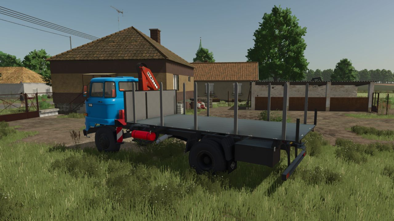 Трактор IFA L60 з краном KCR для Farming Simulator 25