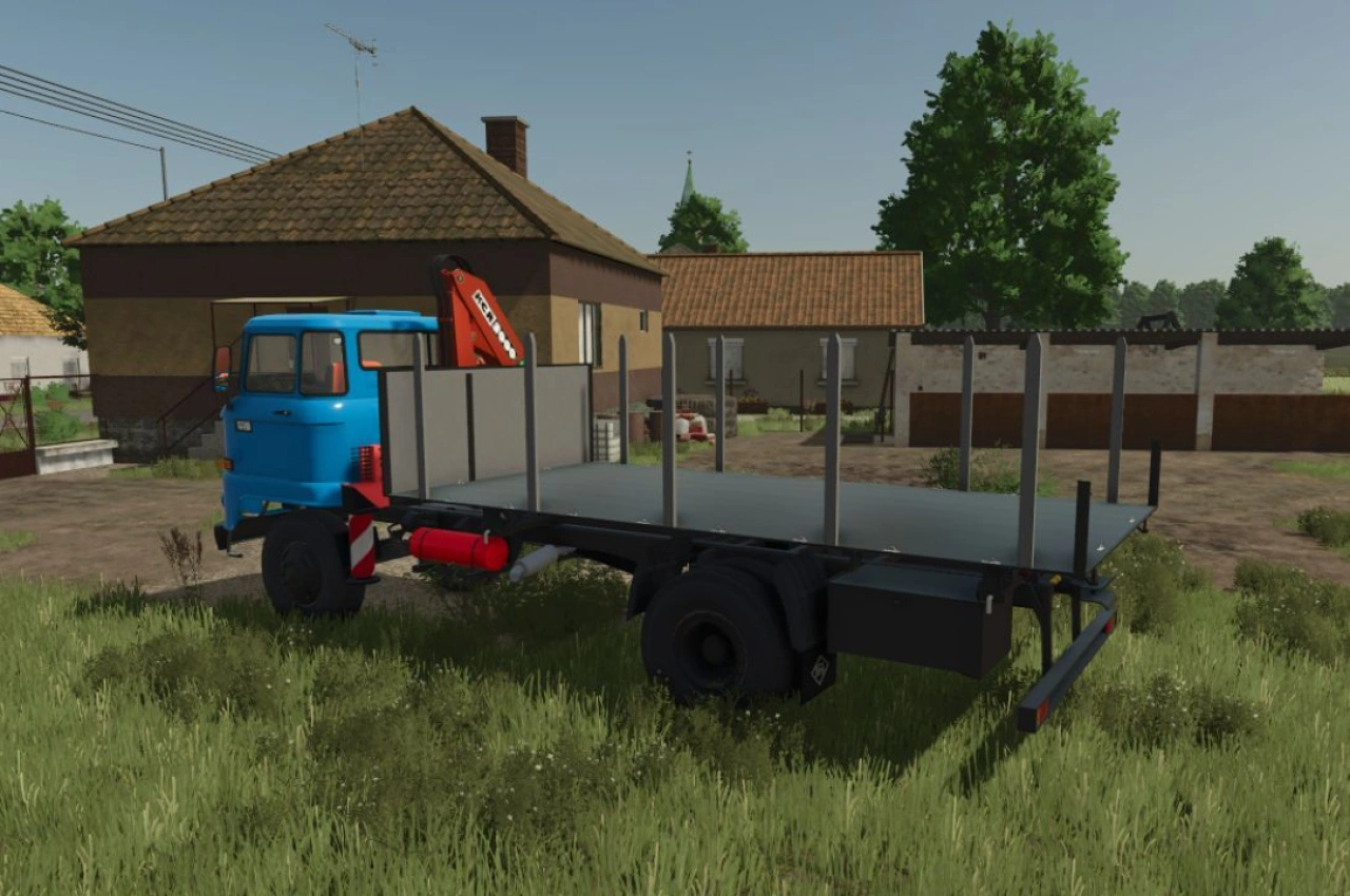 Трактор IFA L60 з краном KCR для Farming Simulator 25