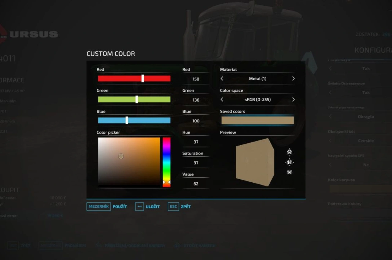 Трактор Zetor 4011 для Farming Simulator 22