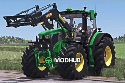 Traktor John Deere 6R XLarge für Farming Simulator 25