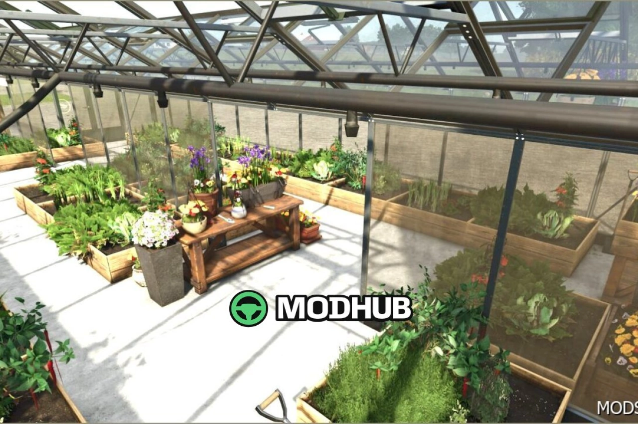 Теплиця з виробництвом консервованих продуктів для Farming Simulator 25