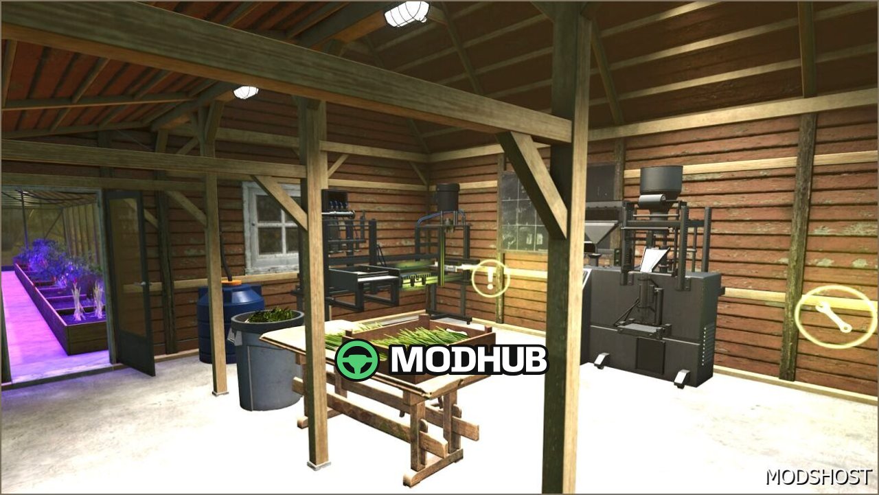 Теплиця з виробництвом консервованих продуктів для Farming Simulator 25