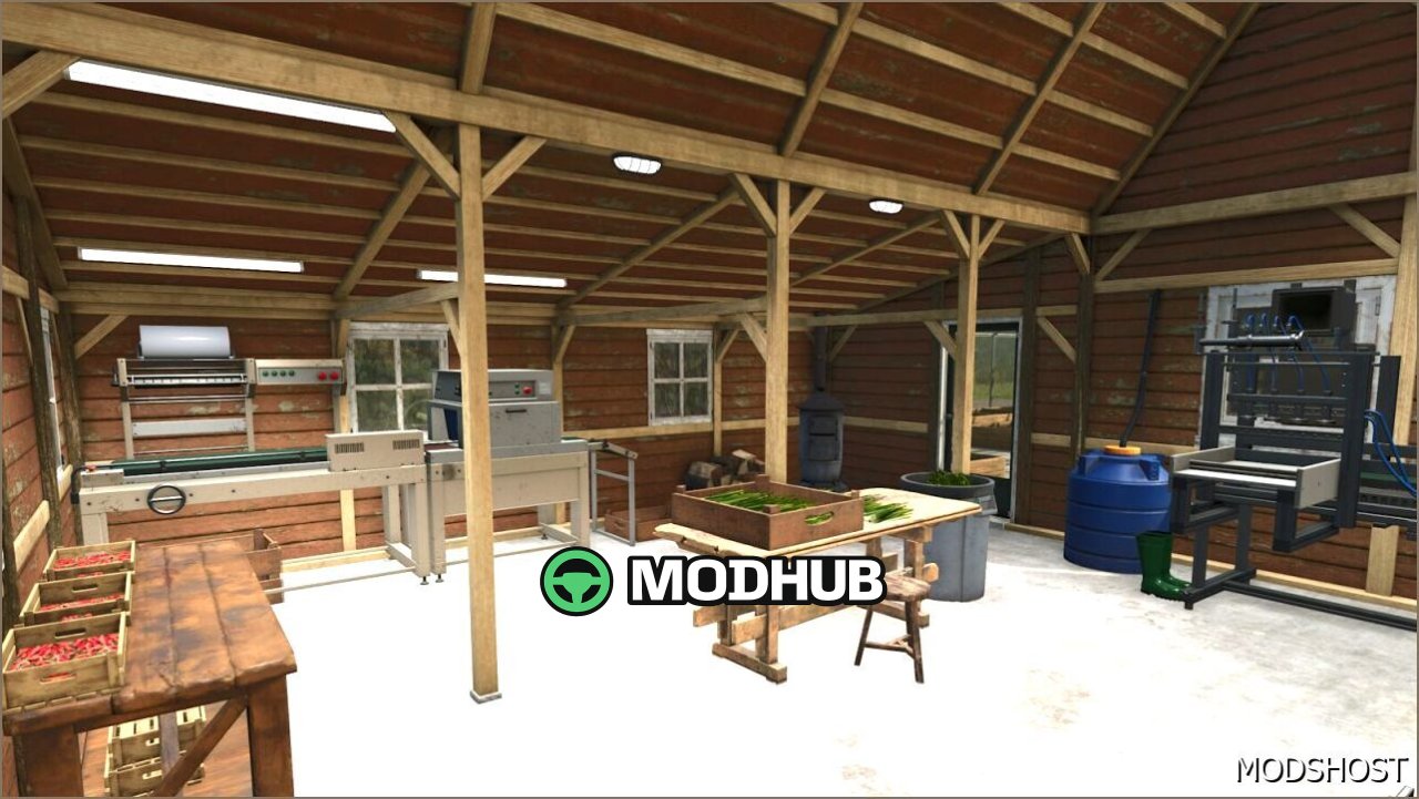 Теплиця з виробництвом консервованих продуктів для Farming Simulator 25