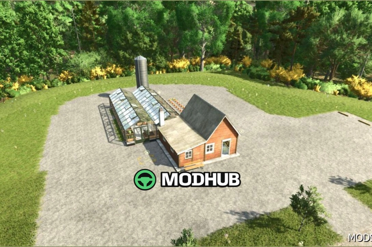 Теплиця з виробництвом консервованих продуктів для Farming Simulator 25