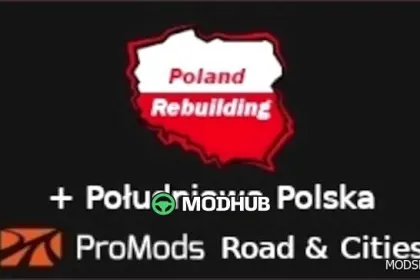 Mapy Promods Road & Cities Południowa Polska Merge do Euro Truck Simulator 2
