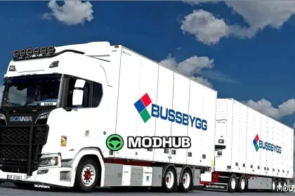 Przyczepy Bussbygg od Kast V1.2.4 do Euro Truck Simulator 2