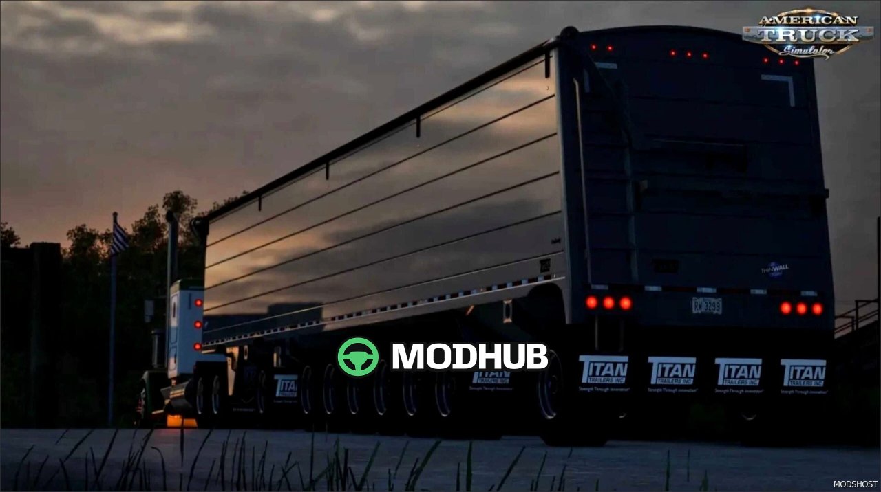 Причеп Titan Unibody Hopper для American Truck Simulator
