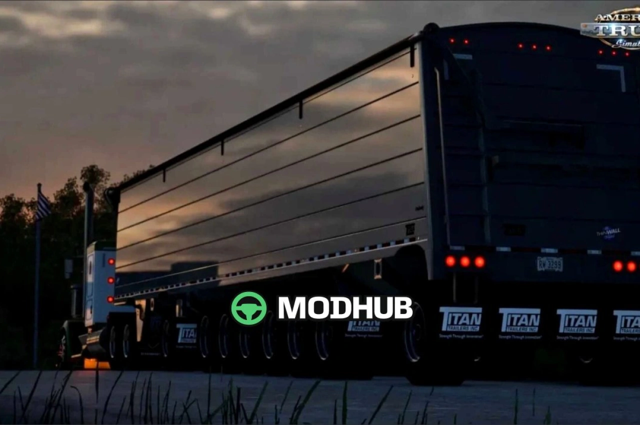 Причеп Titan Unibody Hopper для American Truck Simulator
