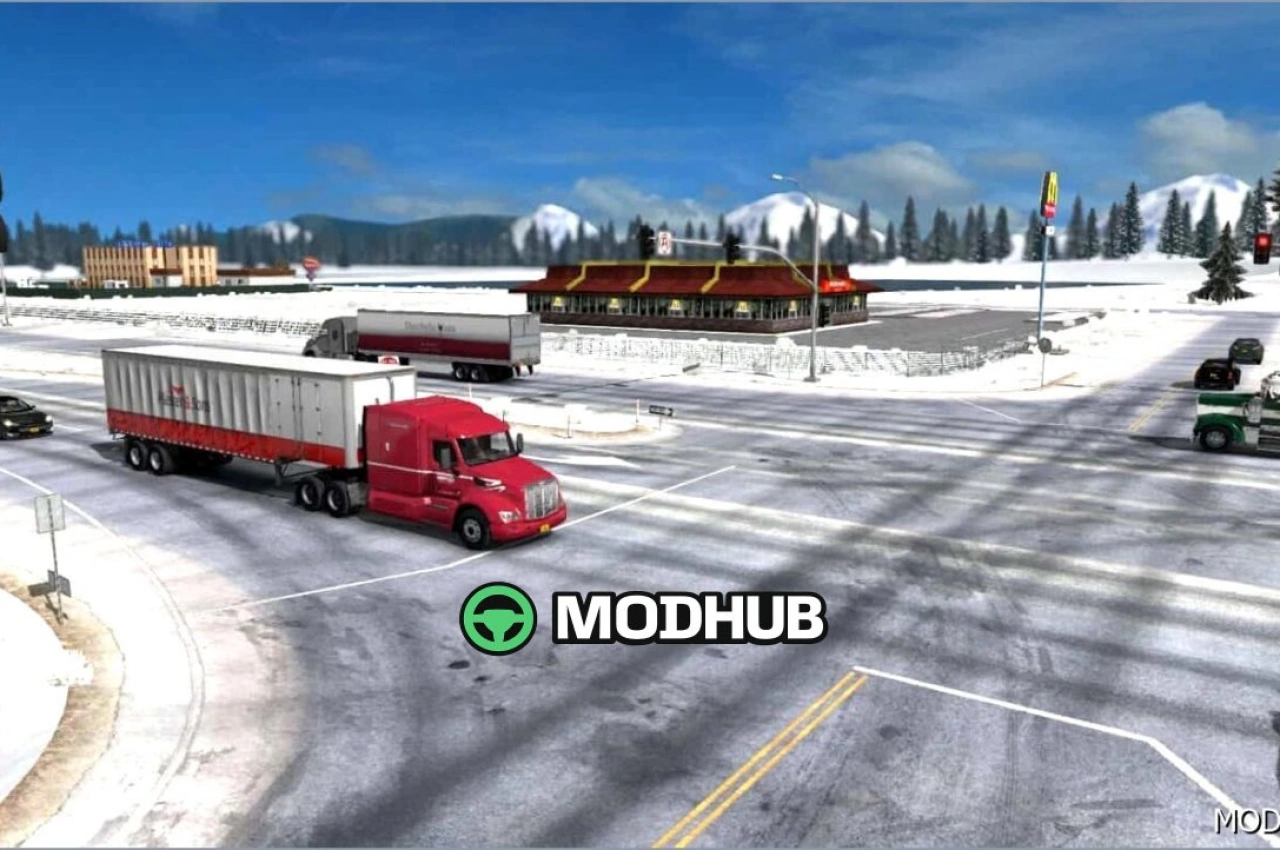Зимова карта 1.58.1.4 для American Truck Simulator