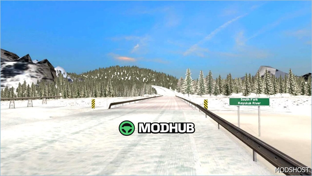 Зимова карта 1.58.1.4 для American Truck Simulator