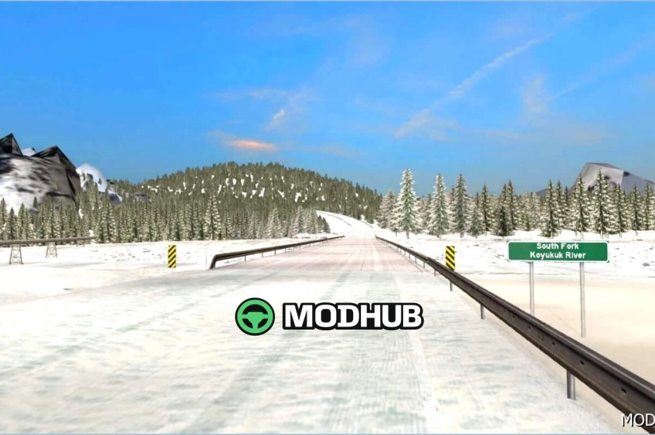 Зимова карта 1.58.1.4 для American Truck Simulator