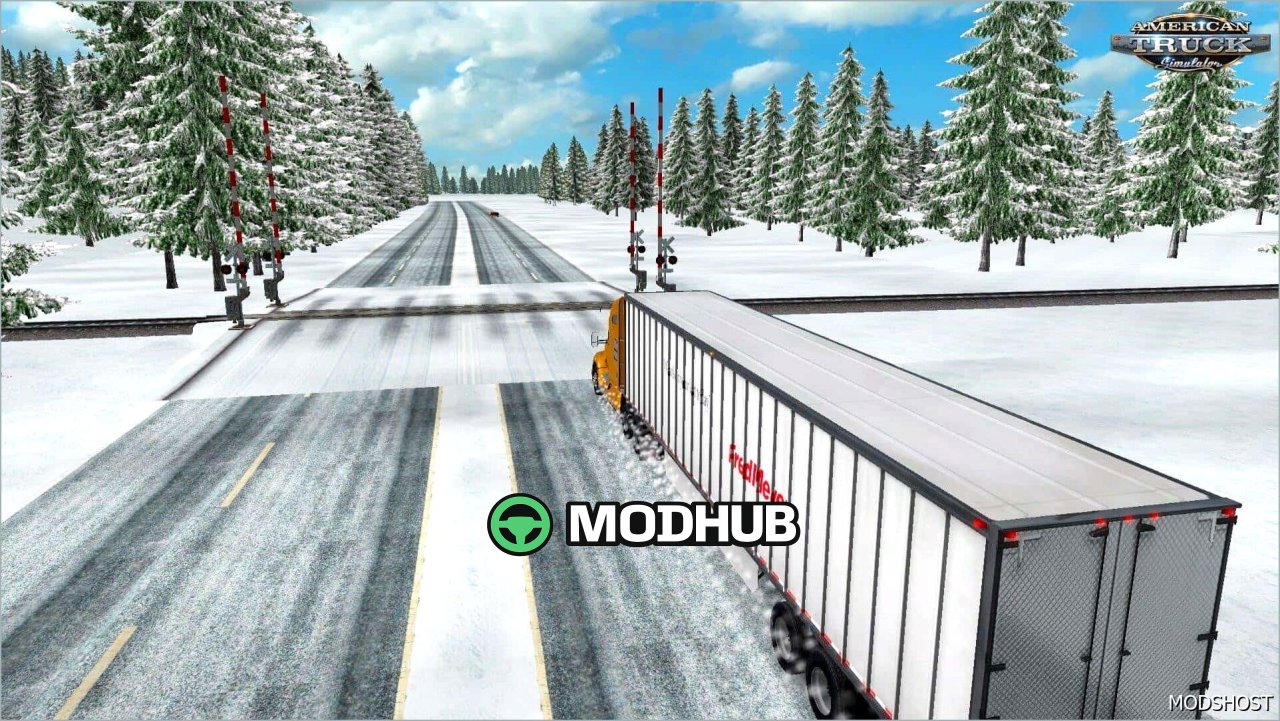 Зимова карта 1.58.1.4 для American Truck Simulator