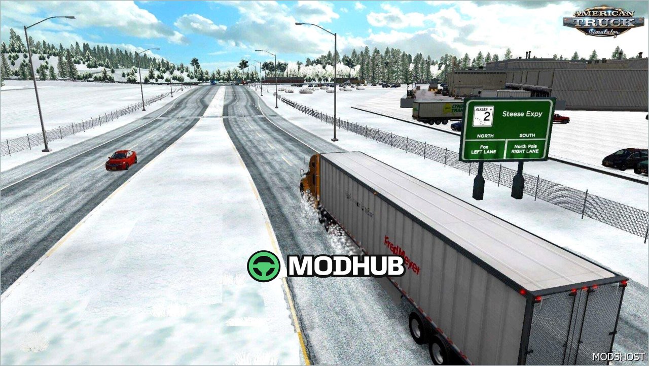 Зимова карта 1.58.1.4 для American Truck Simulator
