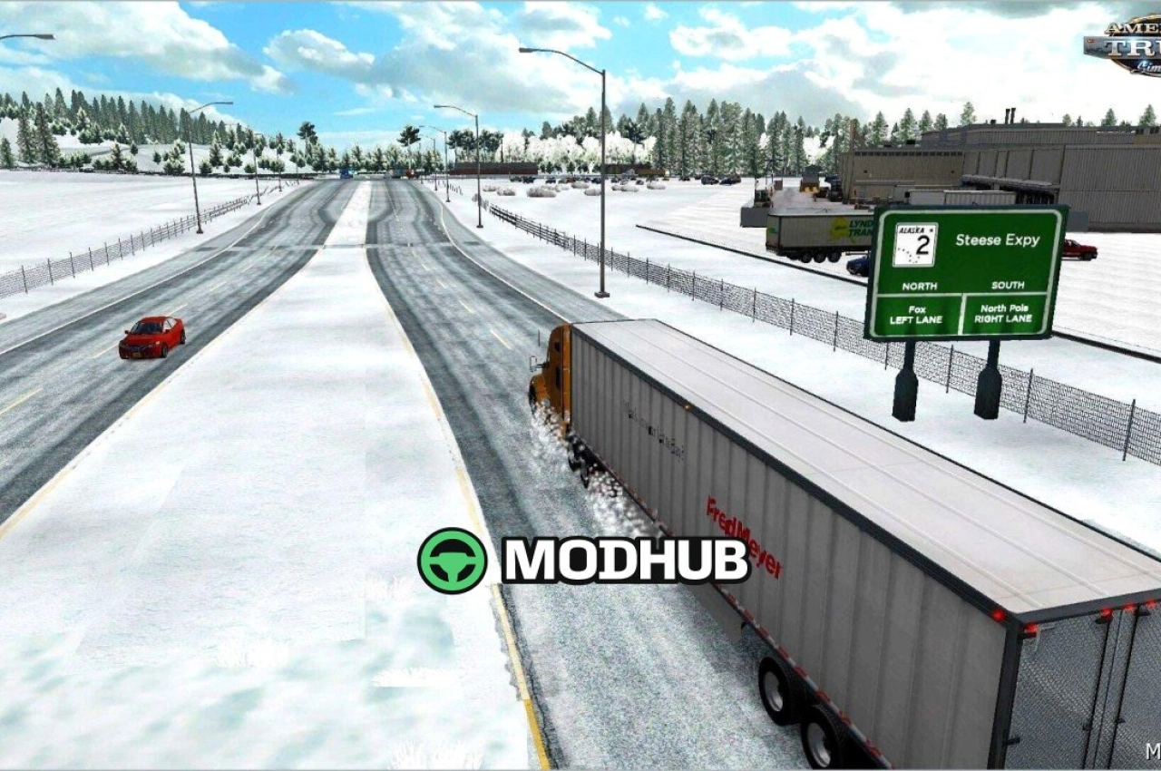Зимова карта 1.58.1.4 для American Truck Simulator