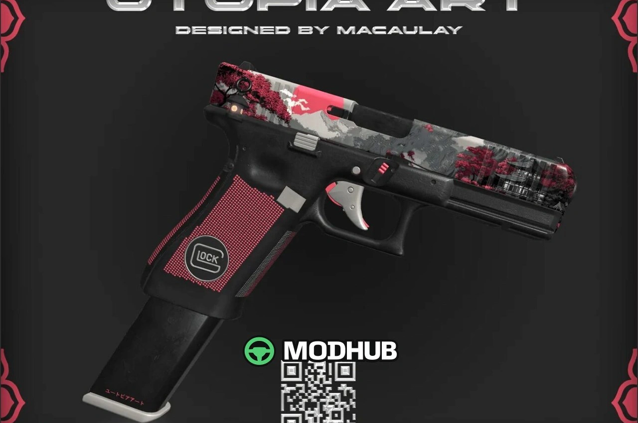 Зброя Glock 17 Hanami для GTA 5