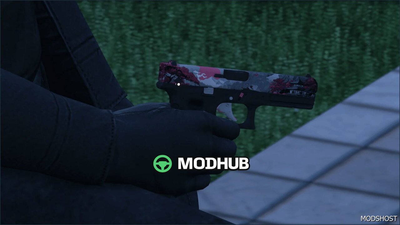 Зброя Glock 17 Hanami для GTA 5