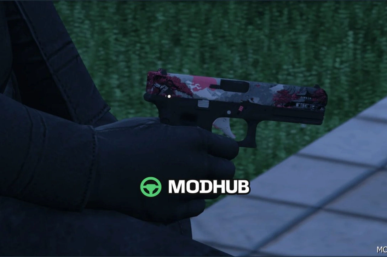 Зброя Glock 17 Hanami для GTA 5