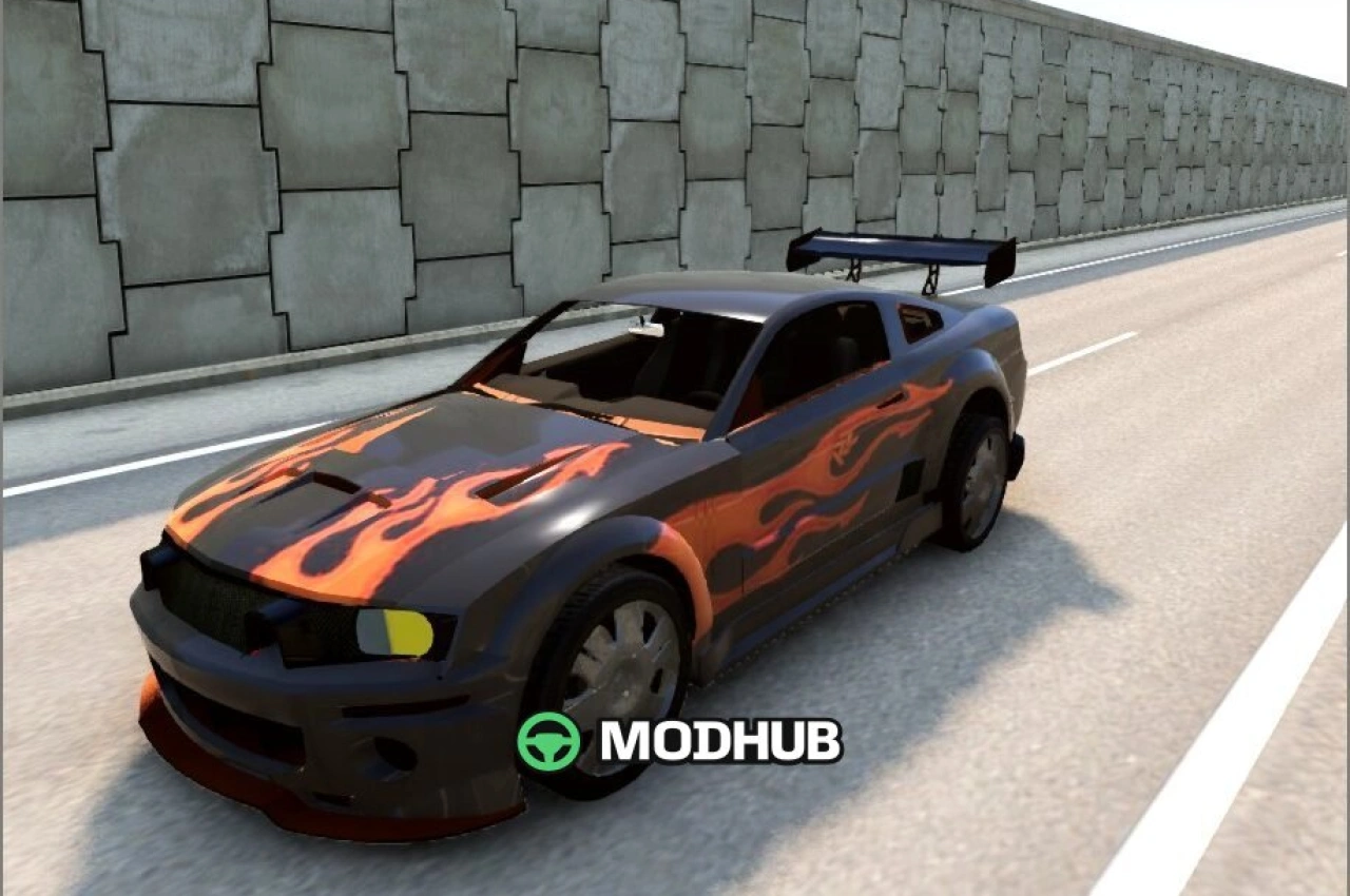 Samochód Mustang NFS 0.38 do BeamNG.drive
