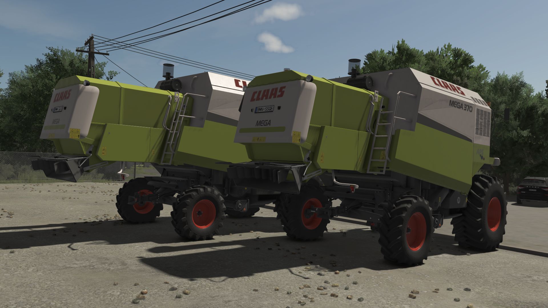 Pak kombajnów Claas Mega do Farming Simulator 25 - Zrzuty ekranu
