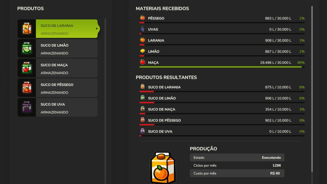 Juice Production System for Farming Simulator 25