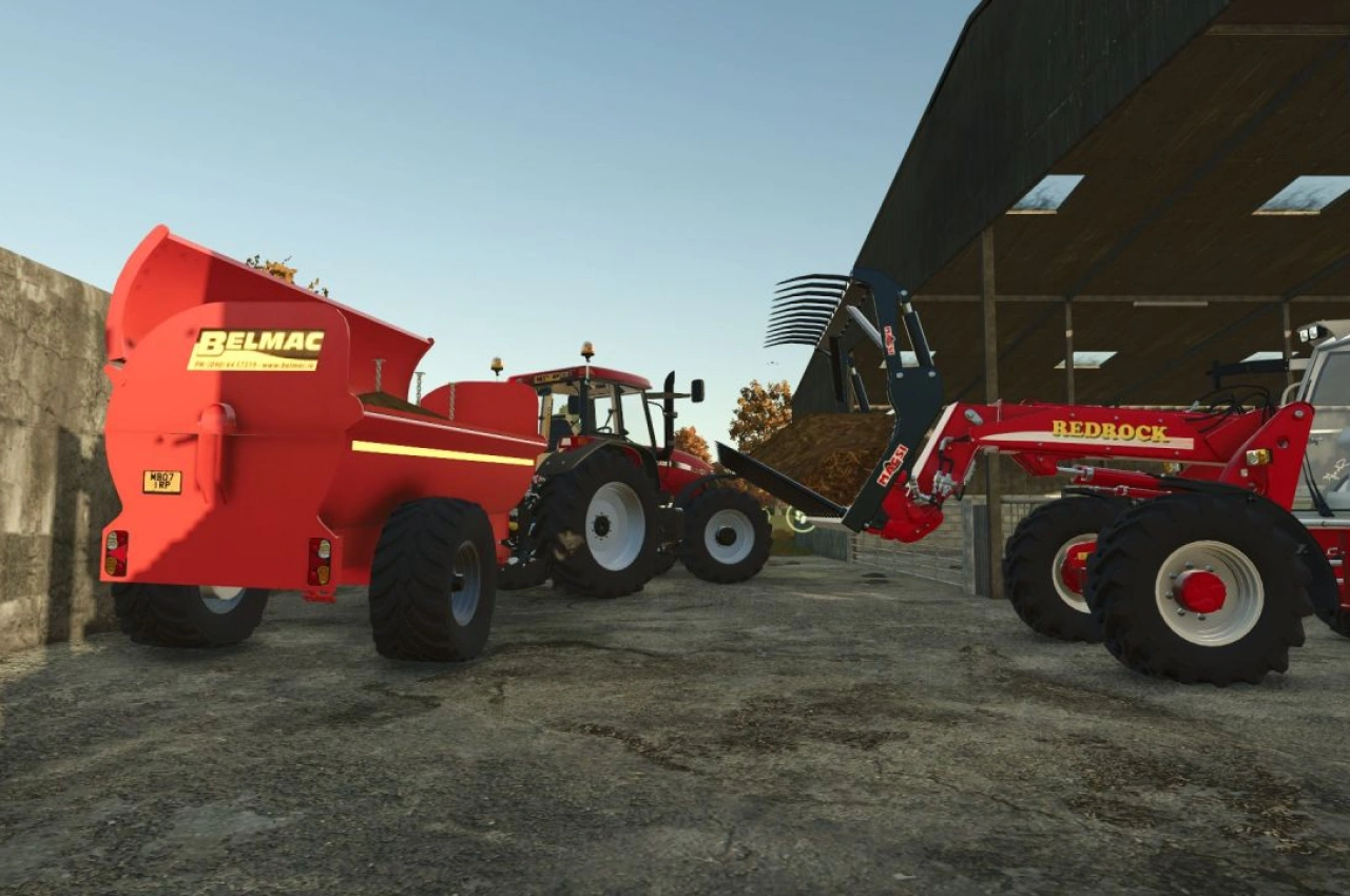 Розкидач гною Belmac 7.5CY для Farming Simulator 25