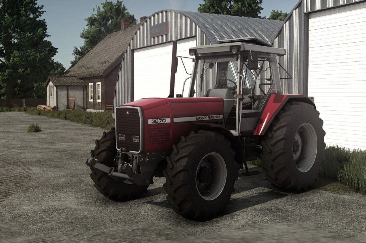 Трактор Massey Ferguson 3670 для Farming Simulator 25