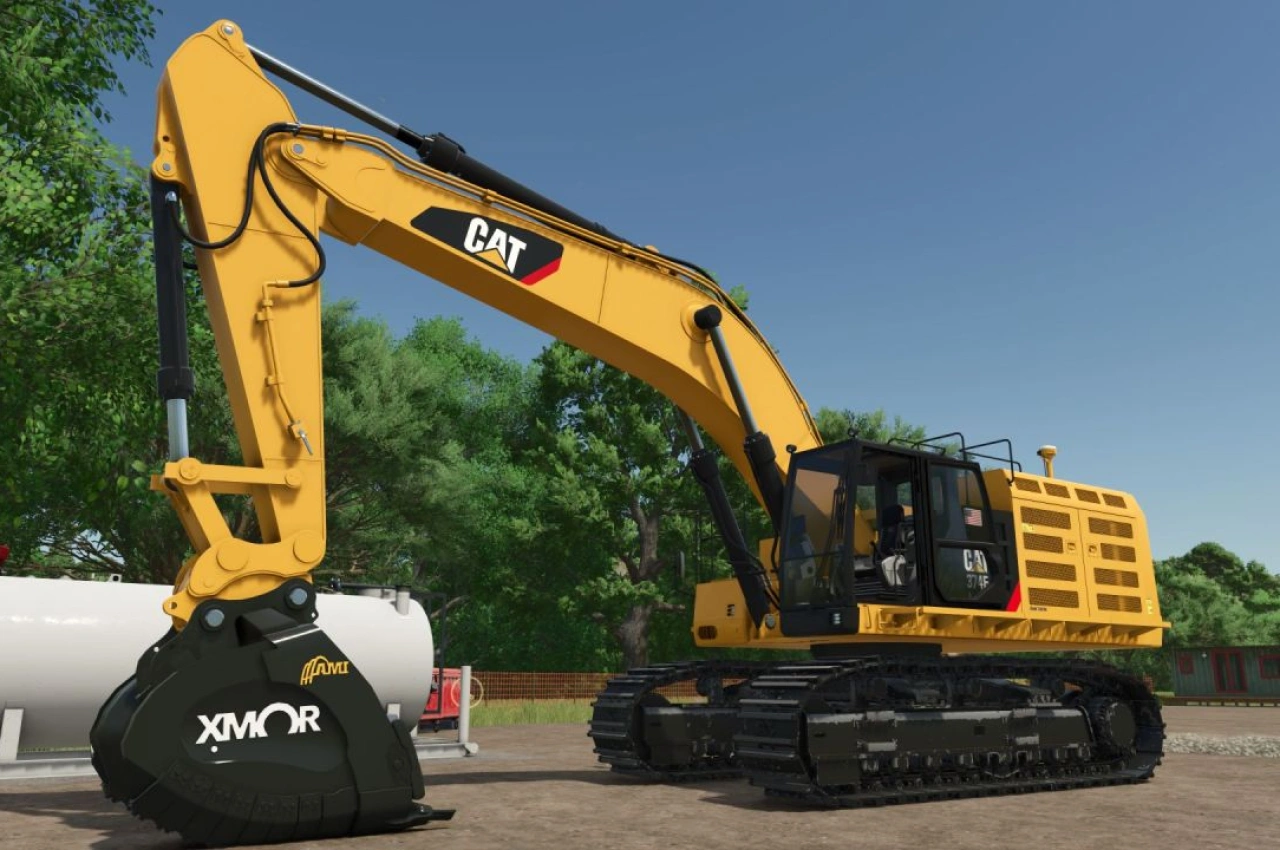 Екскаватор CAT 374F для Farming Simulator 25