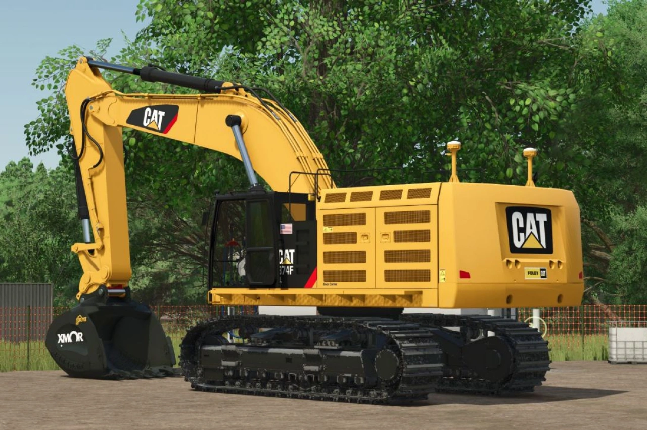 Екскаватор CAT 374F для Farming Simulator 25