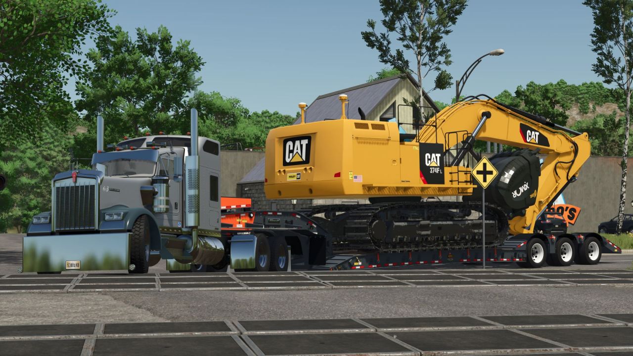 Екскаватор CAT 374F для Farming Simulator 25