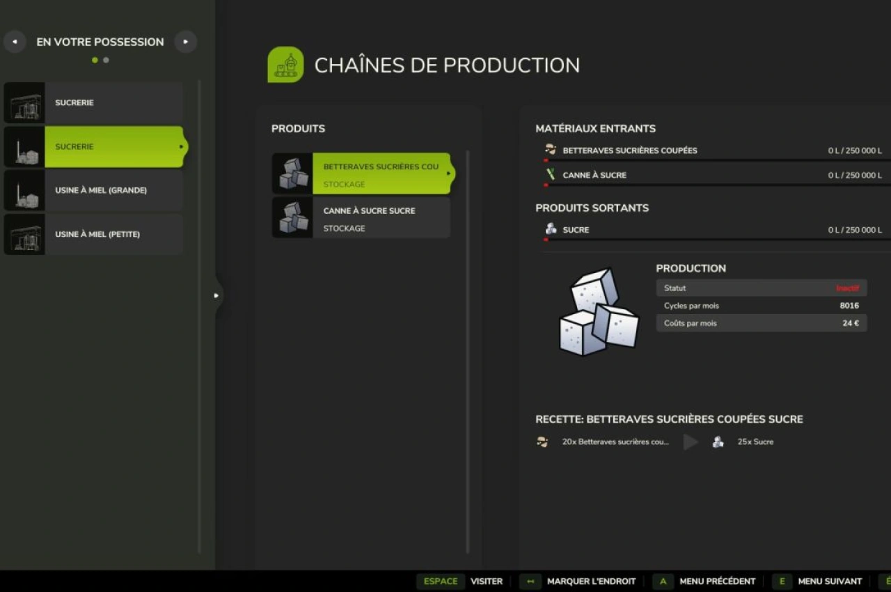 Виробництво цукру Candy (Великий) для Farming Simulator 25