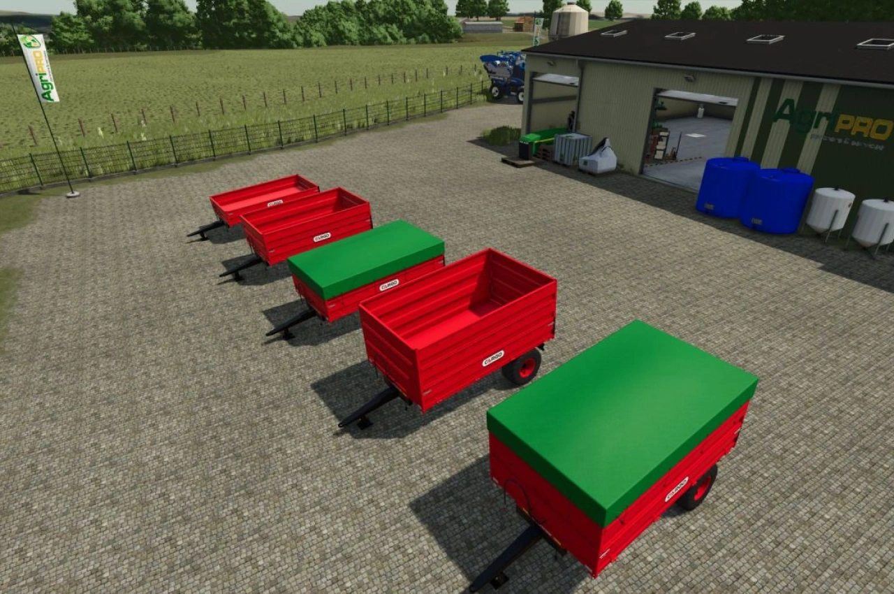 Причіп для вантажу 1 осьовий для Farming Simulator 25