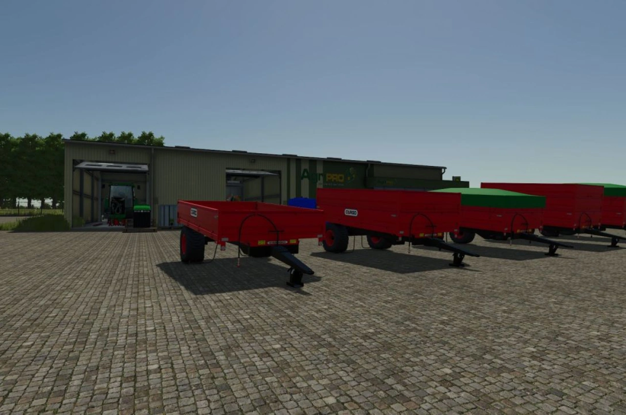 Причіп для вантажу 1 осьовий для Farming Simulator 25