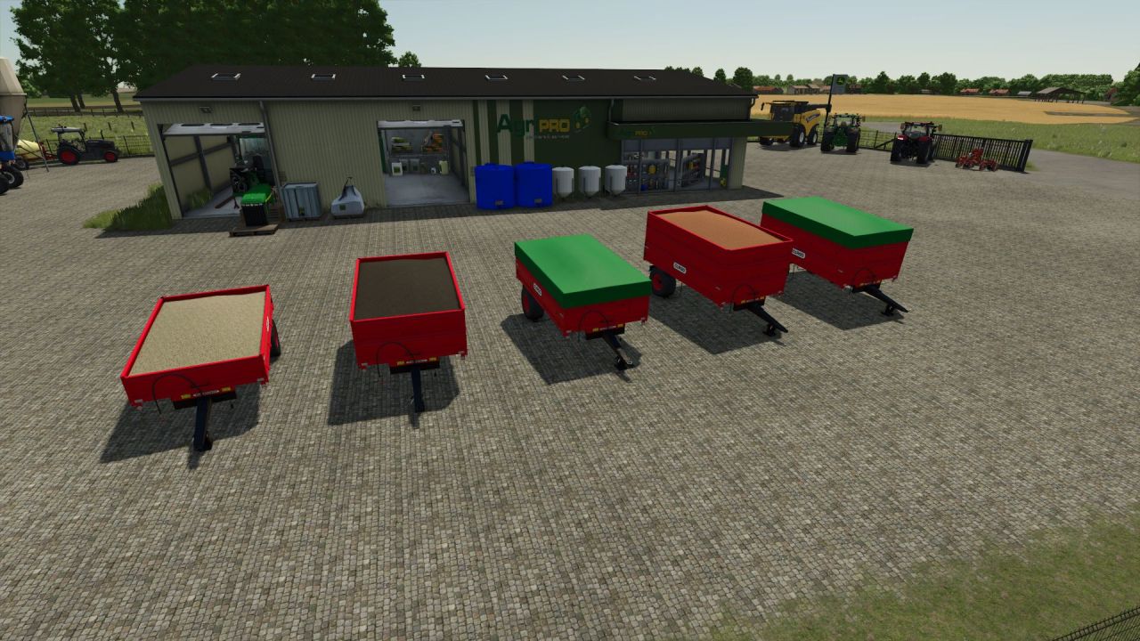Причіп для вантажу 1 осьовий для Farming Simulator 25