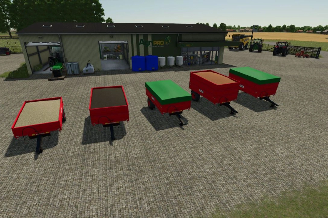 Причіп для вантажу 1 осьовий для Farming Simulator 25