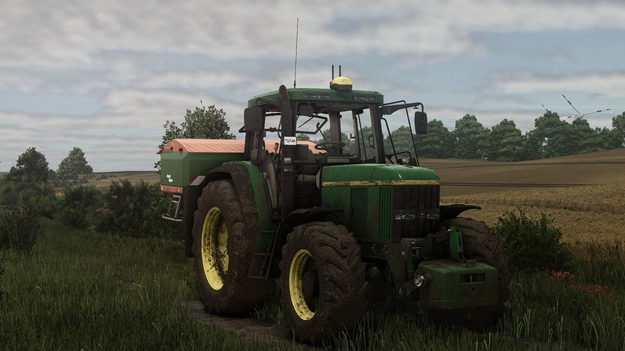 Трактор John Deere 6010 Series для Farming Simulator 25