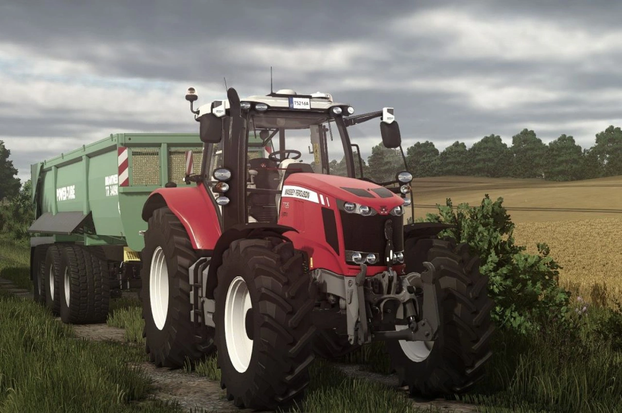 Трактор Massey Ferguson 7700 для Farming Simulator 25