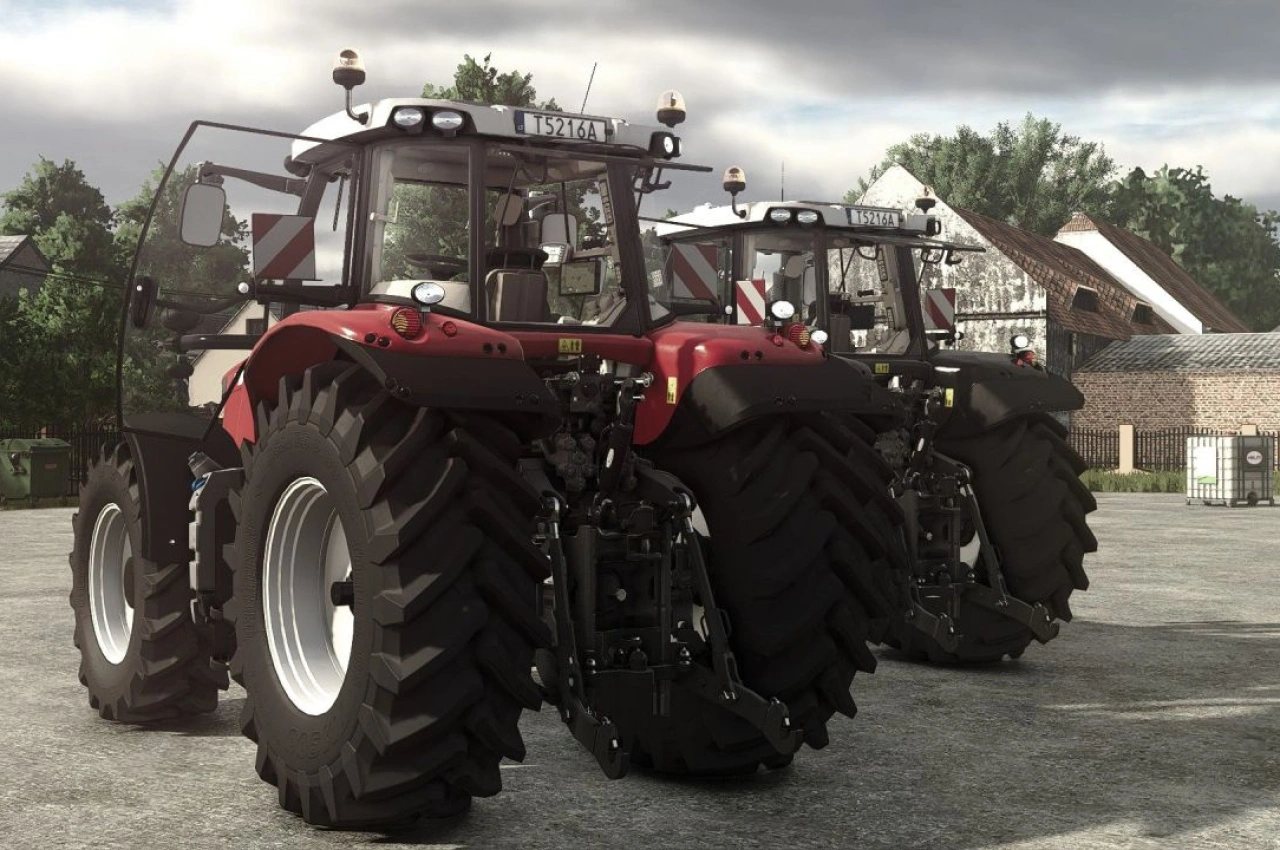 Трактор Massey Ferguson 7700 для Farming Simulator 25