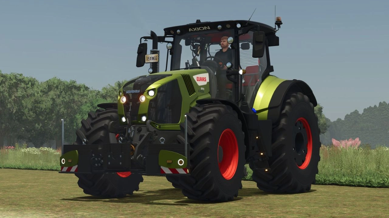 Трактор Claas AXION 870-800 Agribumper для Farming Simulator 25