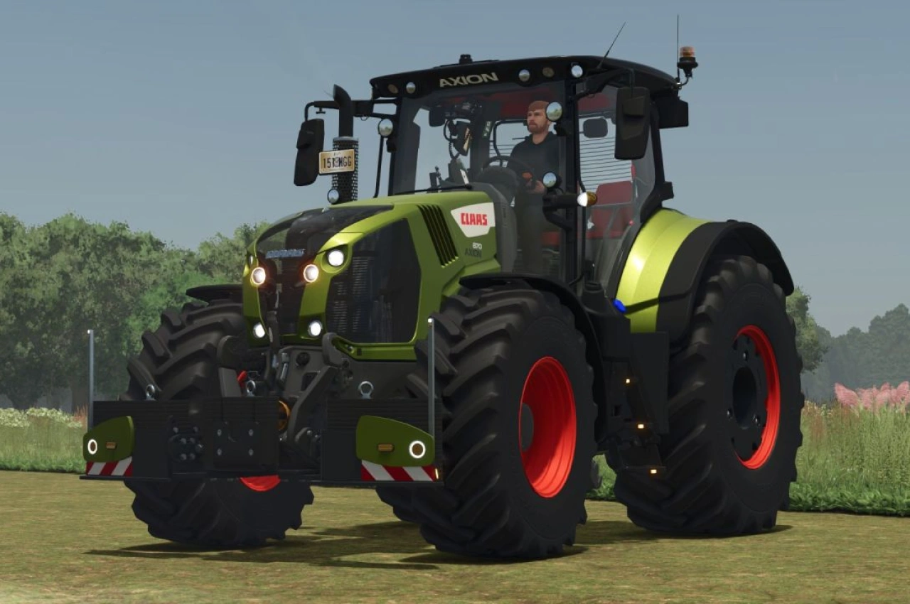 Трактор Claas AXION 870-800 Agribumper для Farming Simulator 25