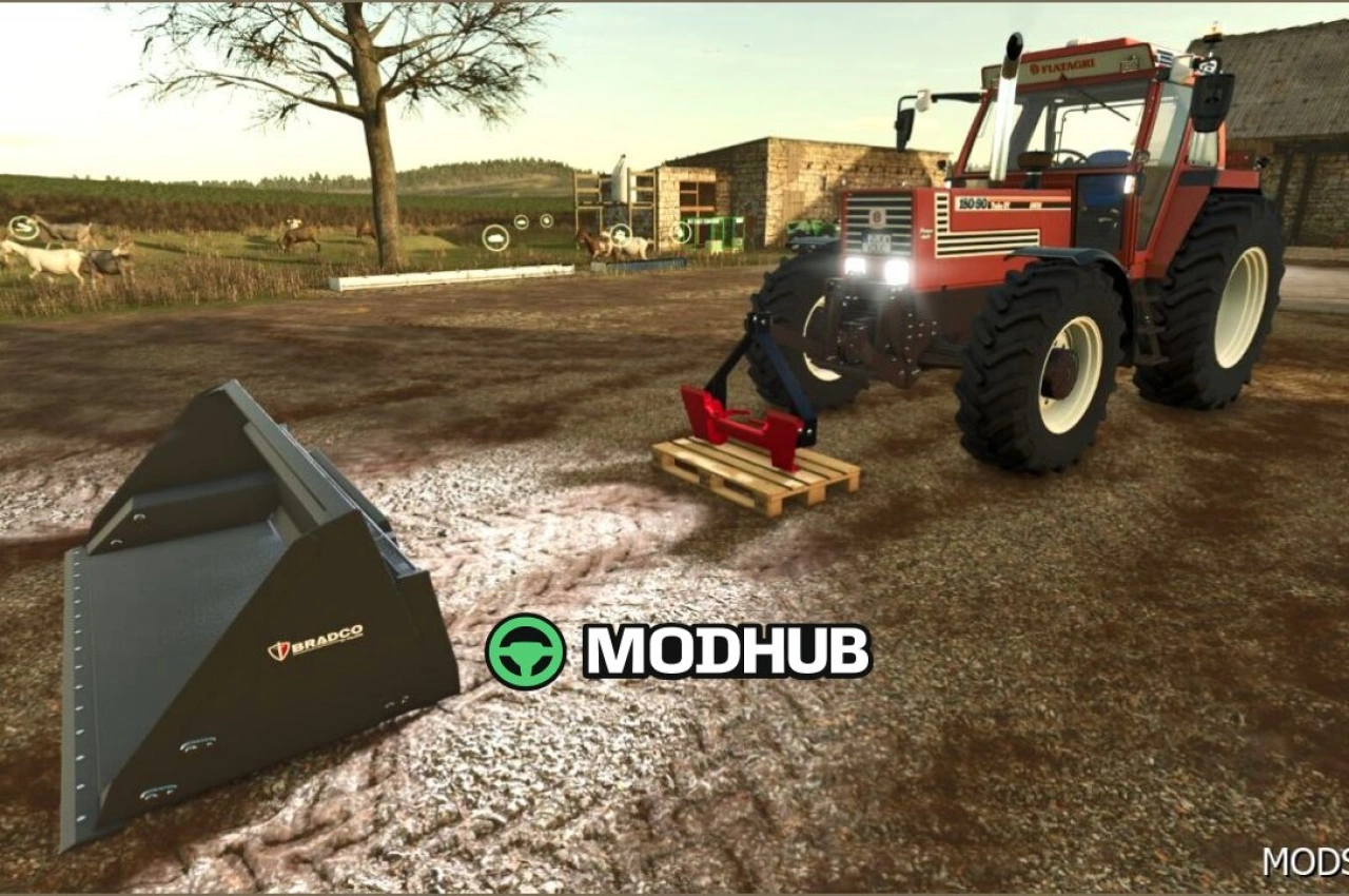 Адаптер 3-точковий для навантажувачів для Farming Simulator 25