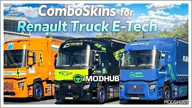 Скіни для Renault Truck E Tech для Euro Truck Simulator 2